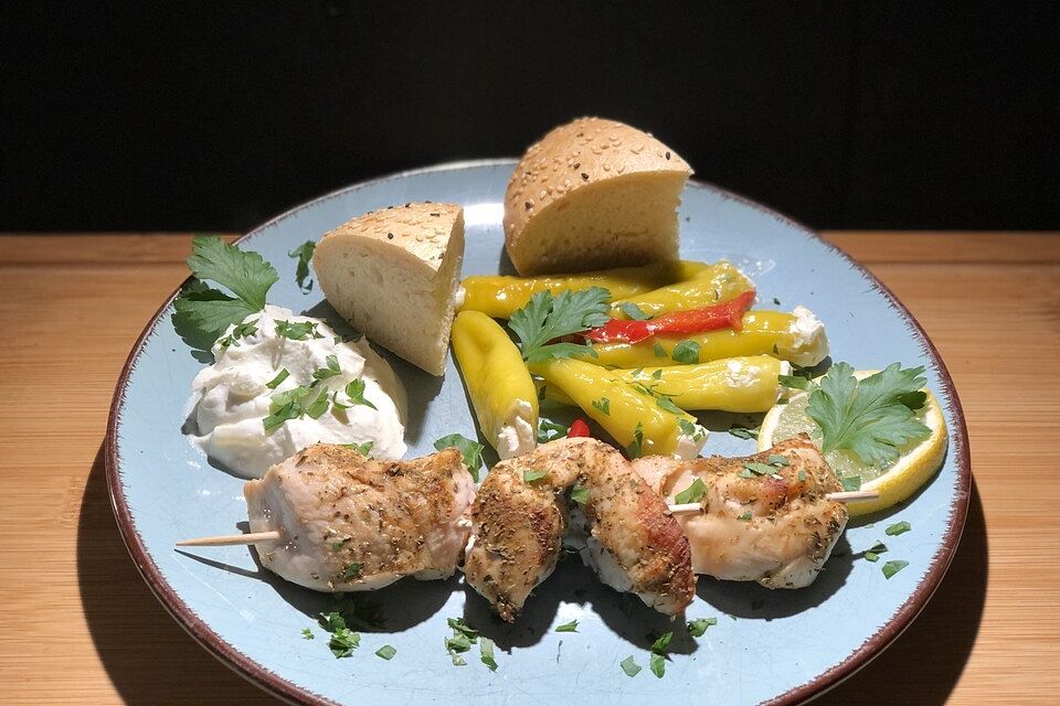 Hähnchen - Souvlaki