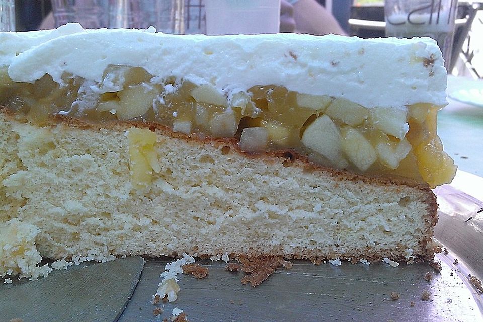 Schwedische Apfeltorte vom Blech