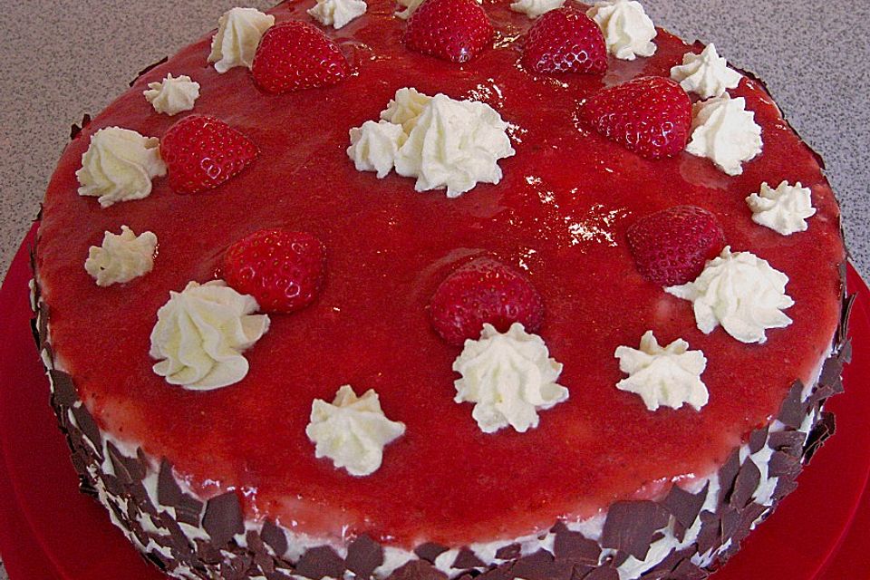 Erdbeer - Limetten - Torte