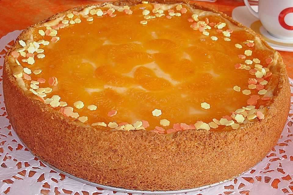 Mandarinen-Schmand-Kuchen