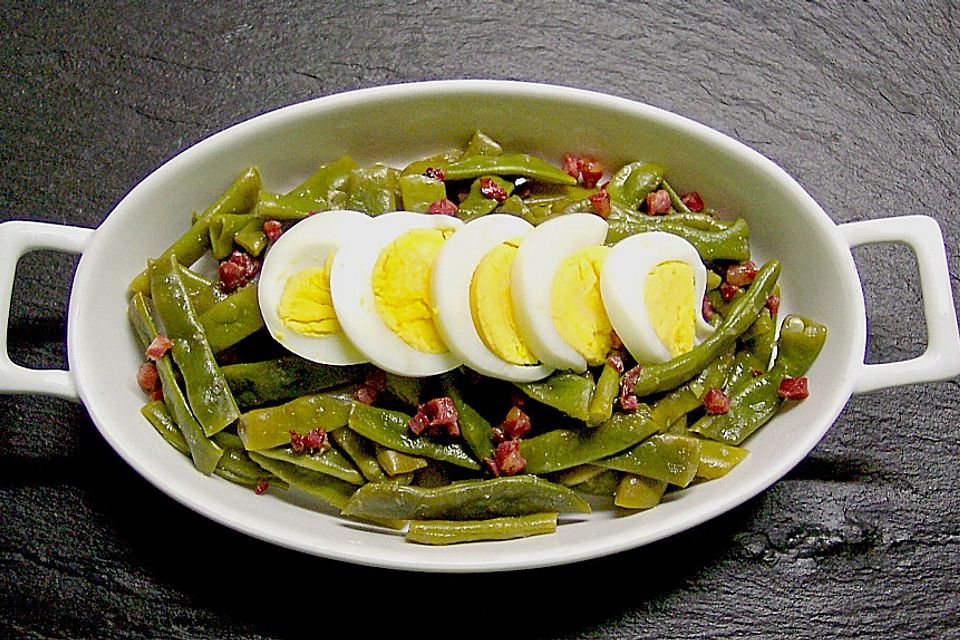 Salada de feijao verde