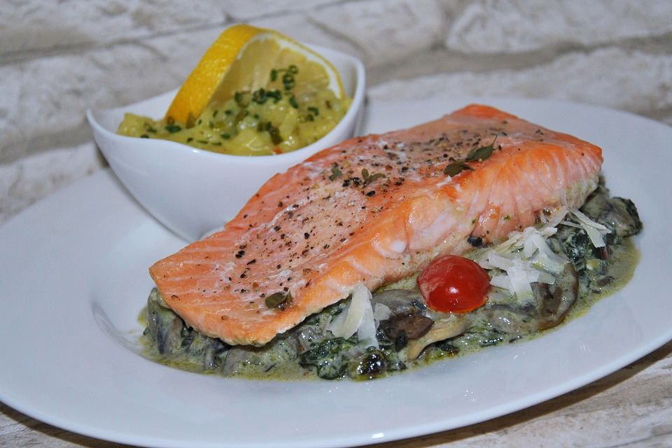 Lachs - Spinat - Auflauf