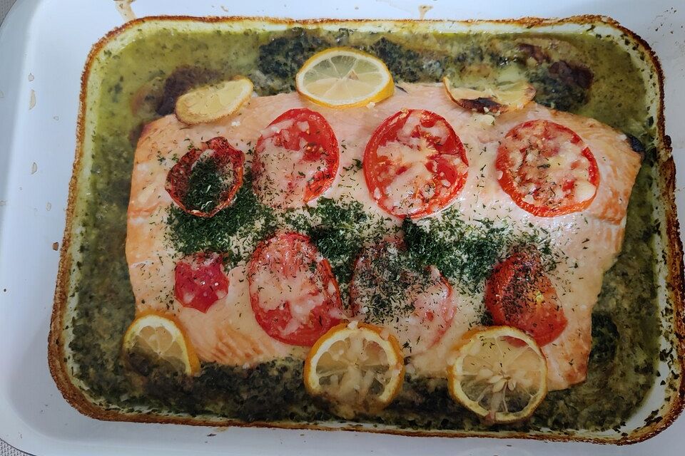 Lachs - Spinat - Auflauf