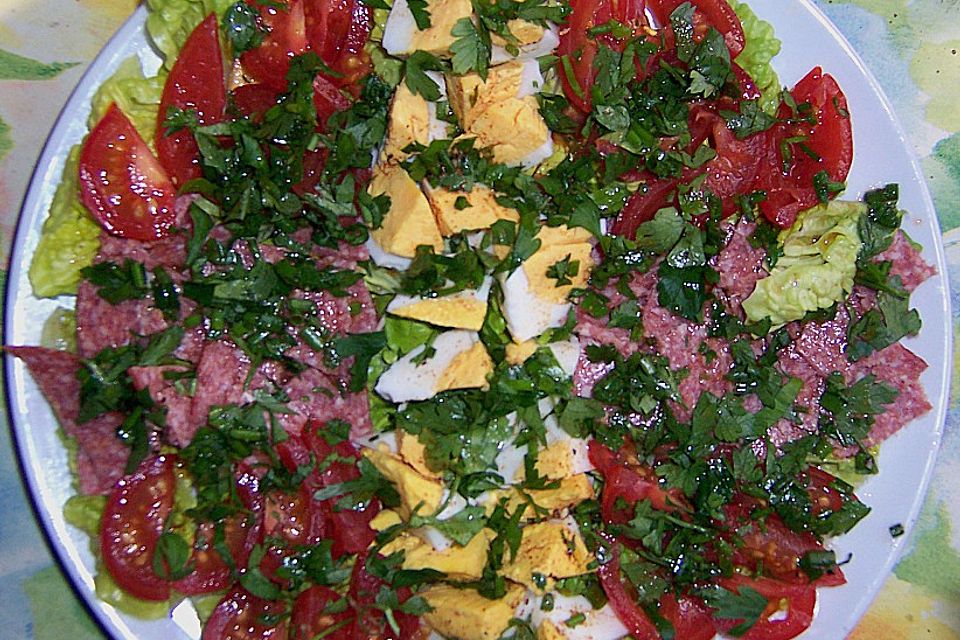 Italienische Salatplatte