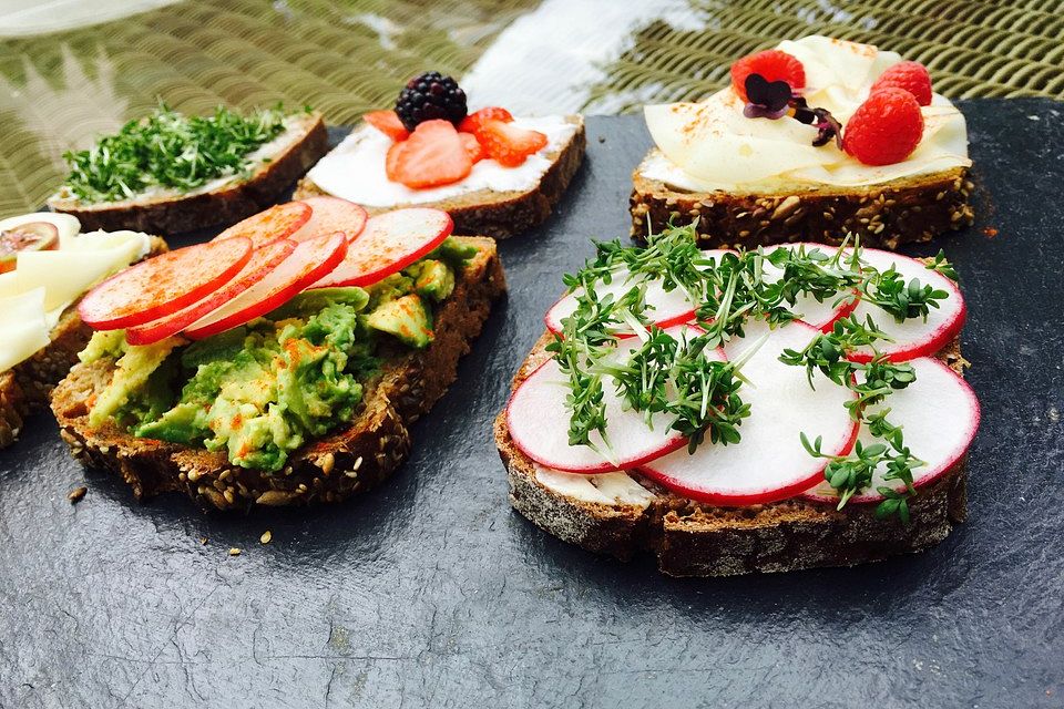 Röstbrot mit Tomaten