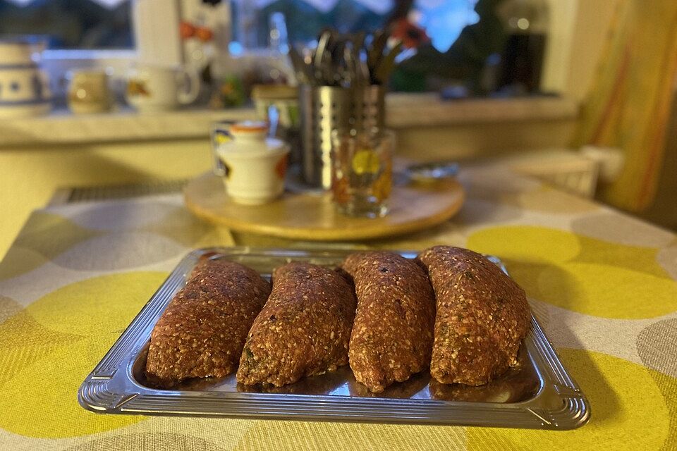 Beefsteaks mit Schafskäse