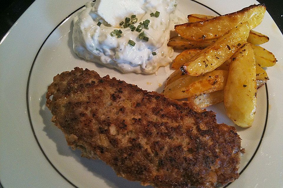 Beefsteaks mit Schafskäse