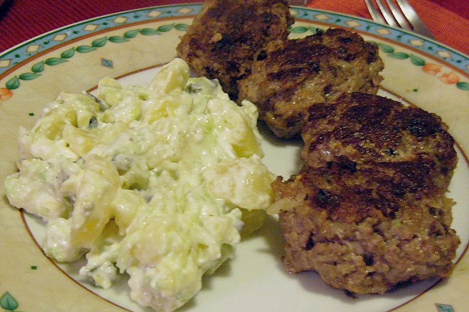 Beefsteaks mit Schafskäse