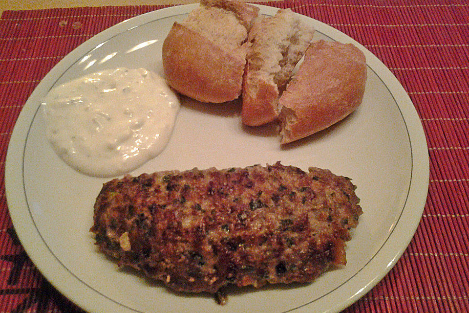 Beefsteaks mit Schafskäse