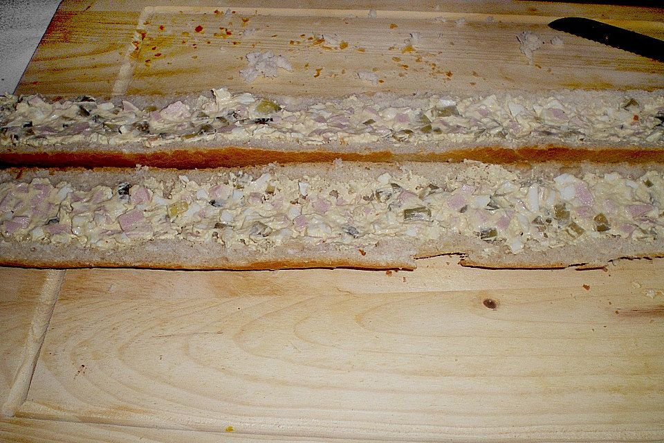 Gefülltes Baguette