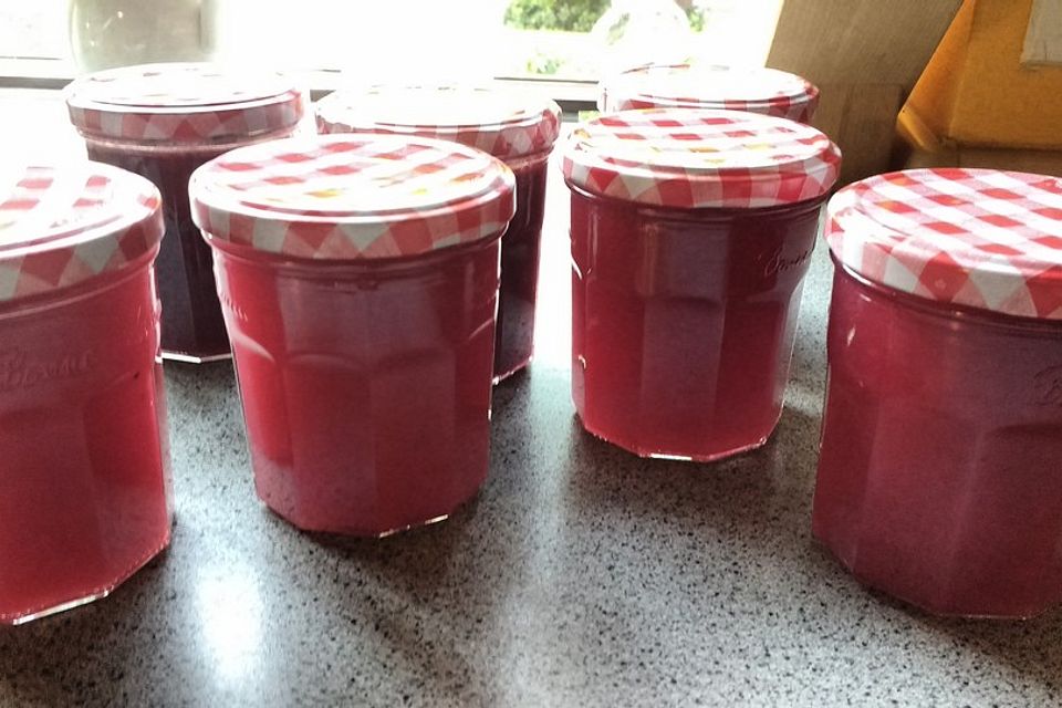 Pfirsich - Johannisbeer - Marmelade