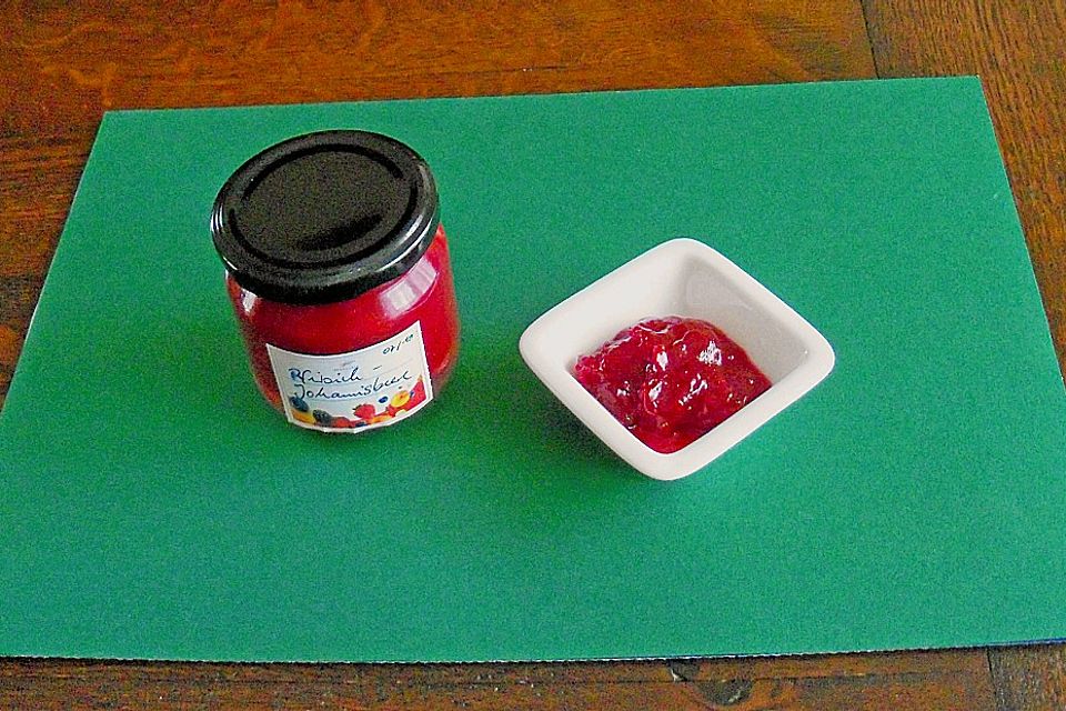 Pfirsich - Johannisbeer - Marmelade