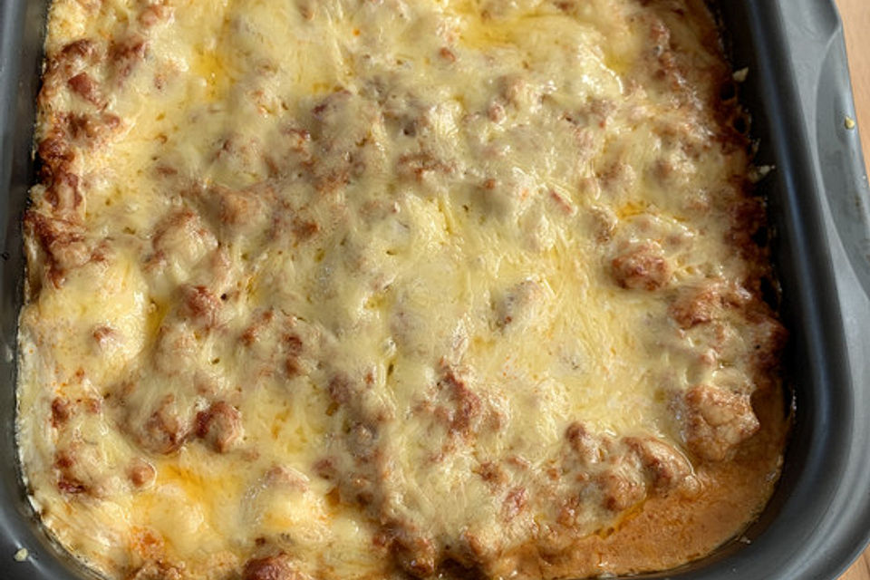 Leichte Lasagne Bologneser Art