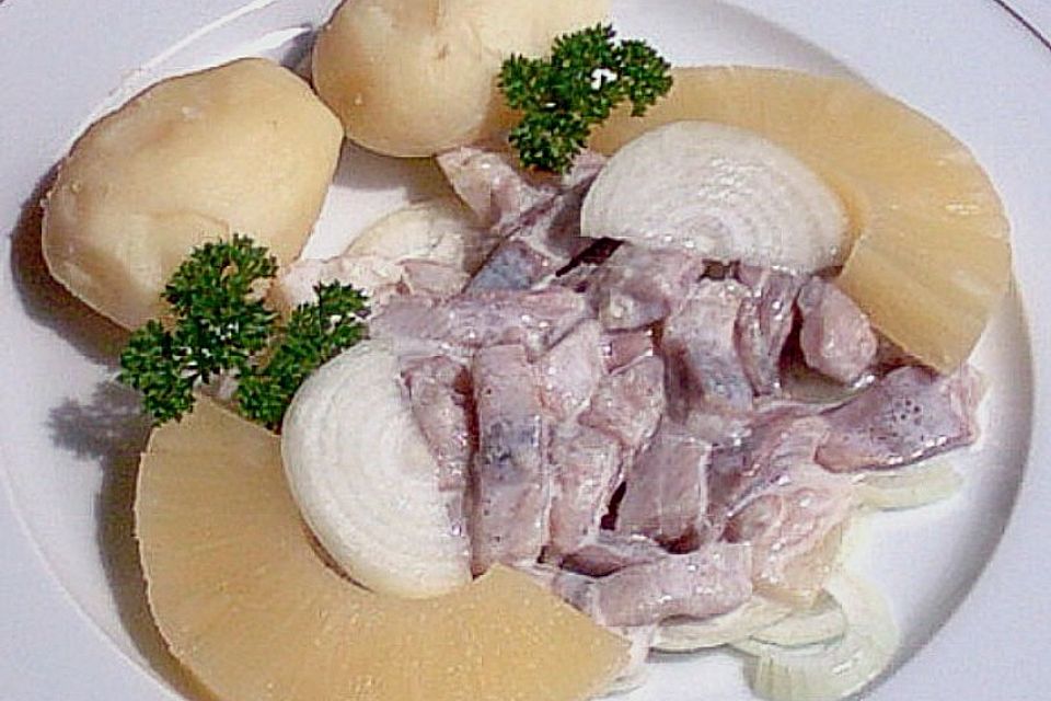 Matjesfilet in Sahne