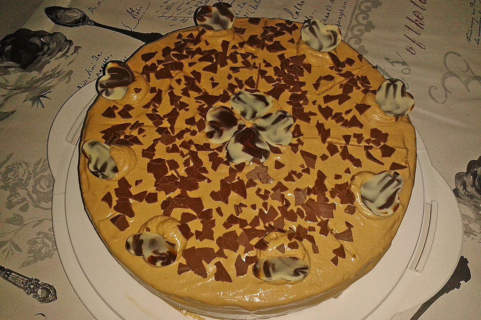 Einfache Mokka - Creme - Torte