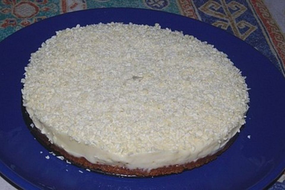 Weißer Schokoladen - Käsekuchen