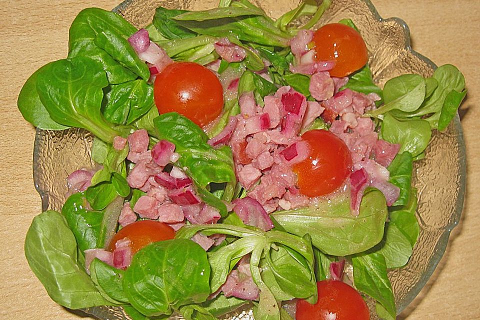 Feldsalat mit Speck