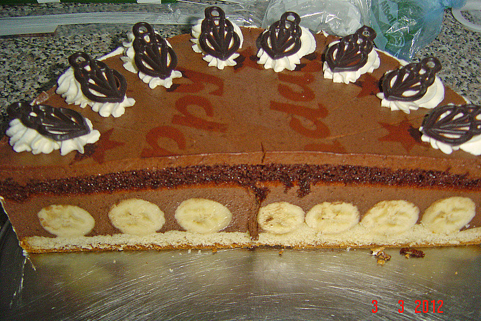 Bananen - Sahne - Torte