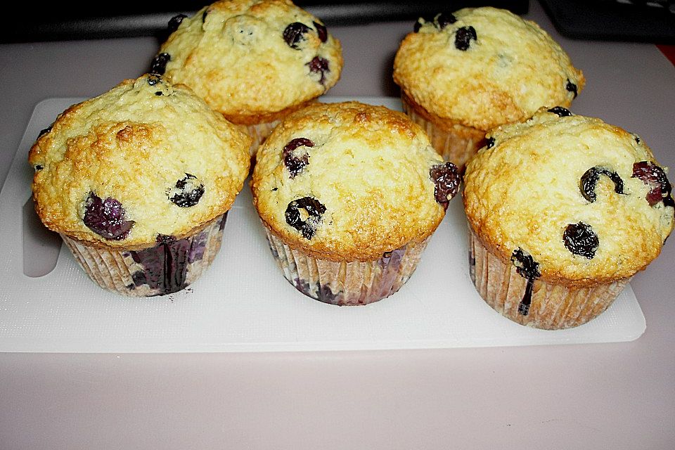 Mile high Blueberry Muffins