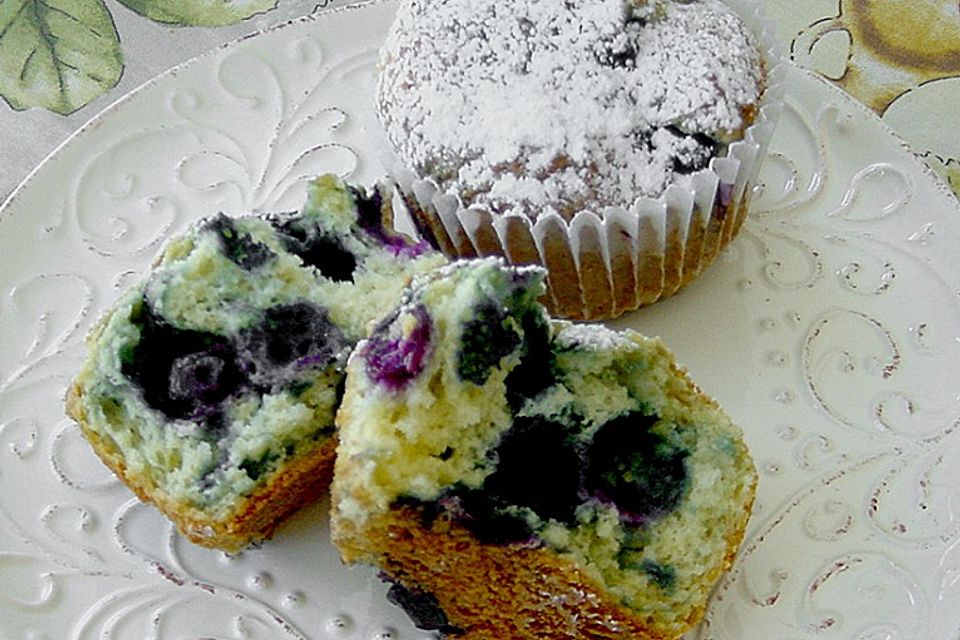 Mile high Blueberry Muffins