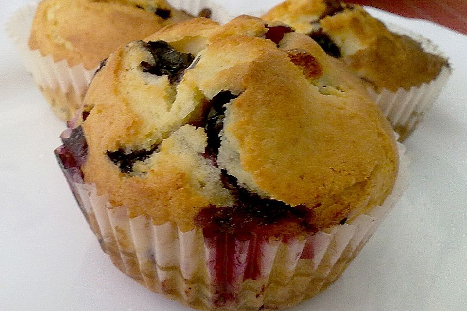 Mile high Blueberry Muffins