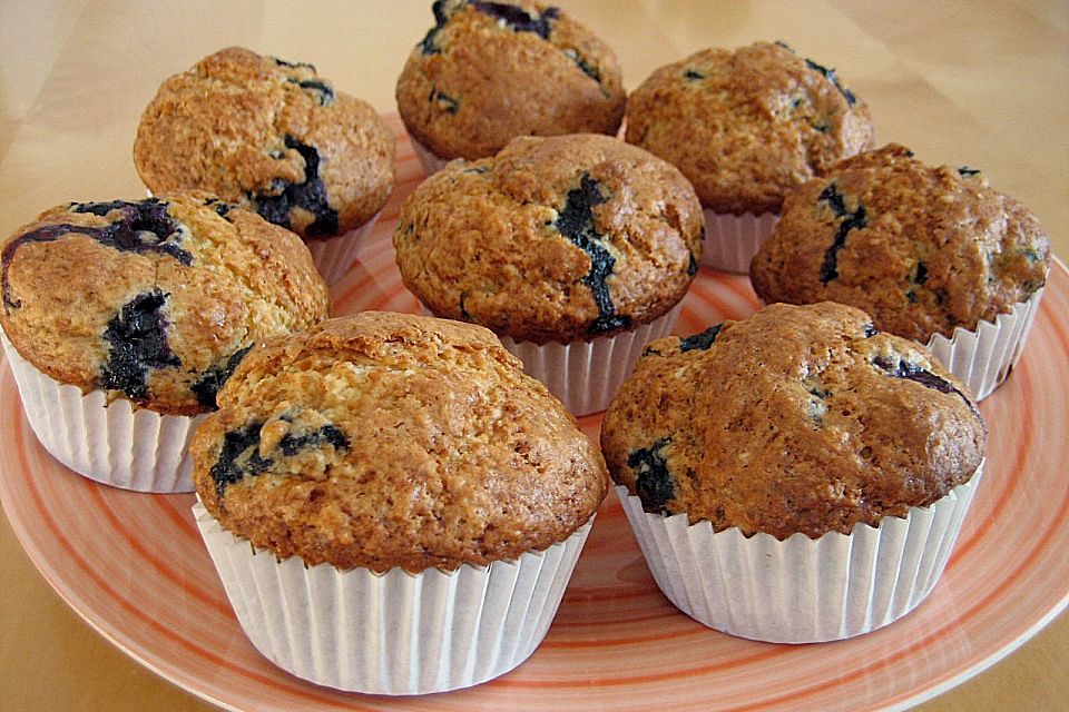 Mile high Blueberry Muffins