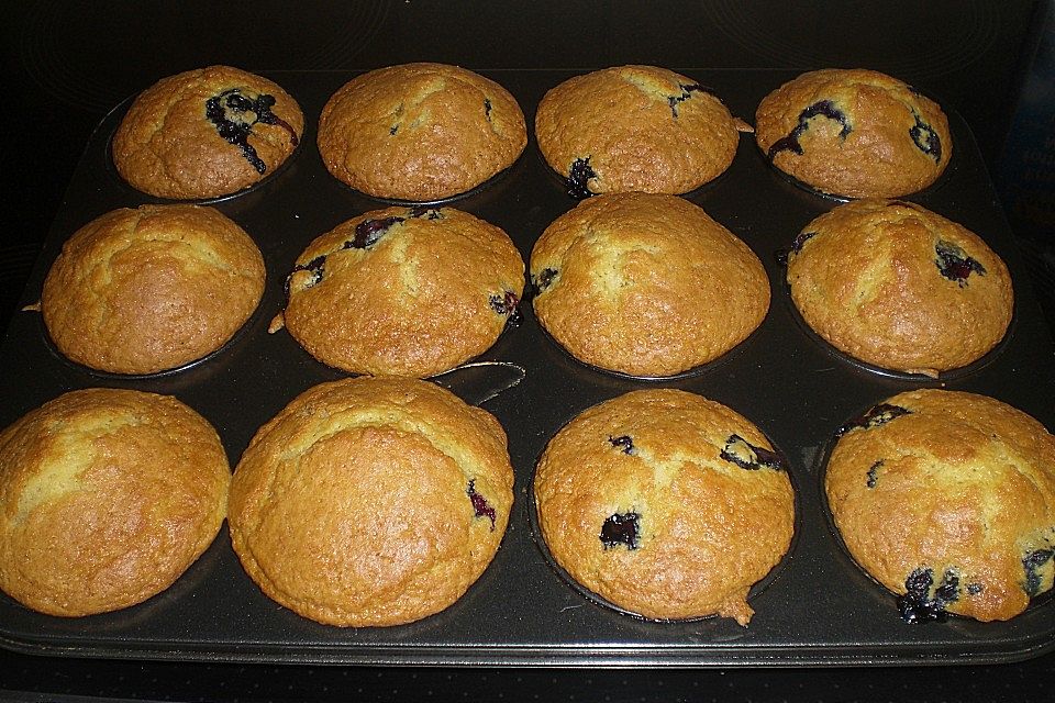 Mile high Blueberry Muffins