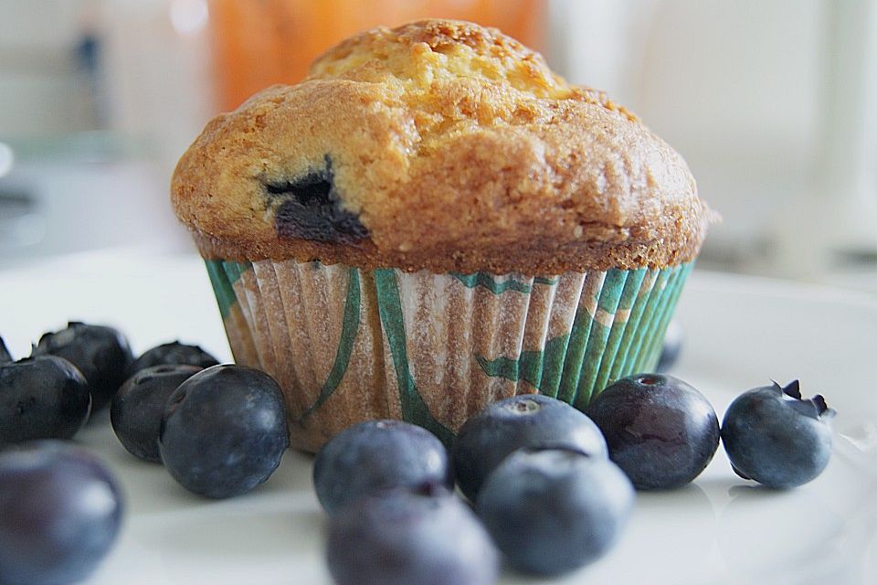 Mile high Blueberry Muffins