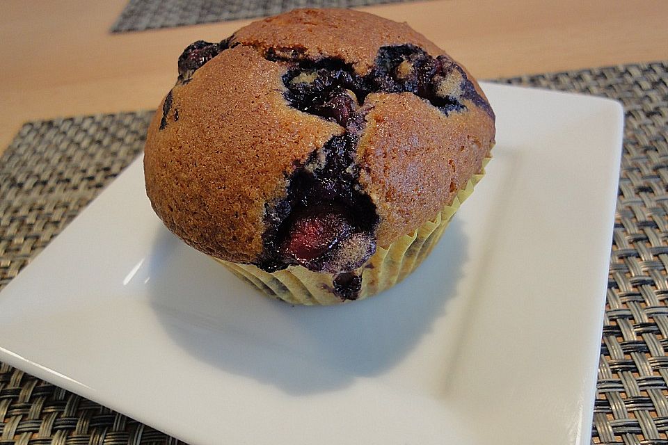 Mile high Blueberry Muffins