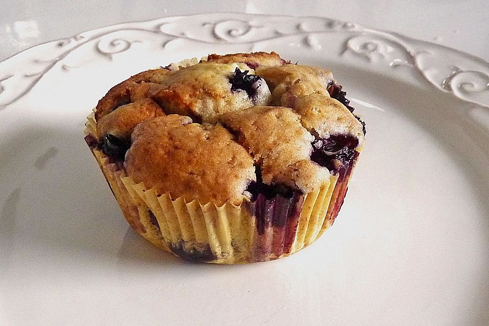 Mile high Blueberry Muffins