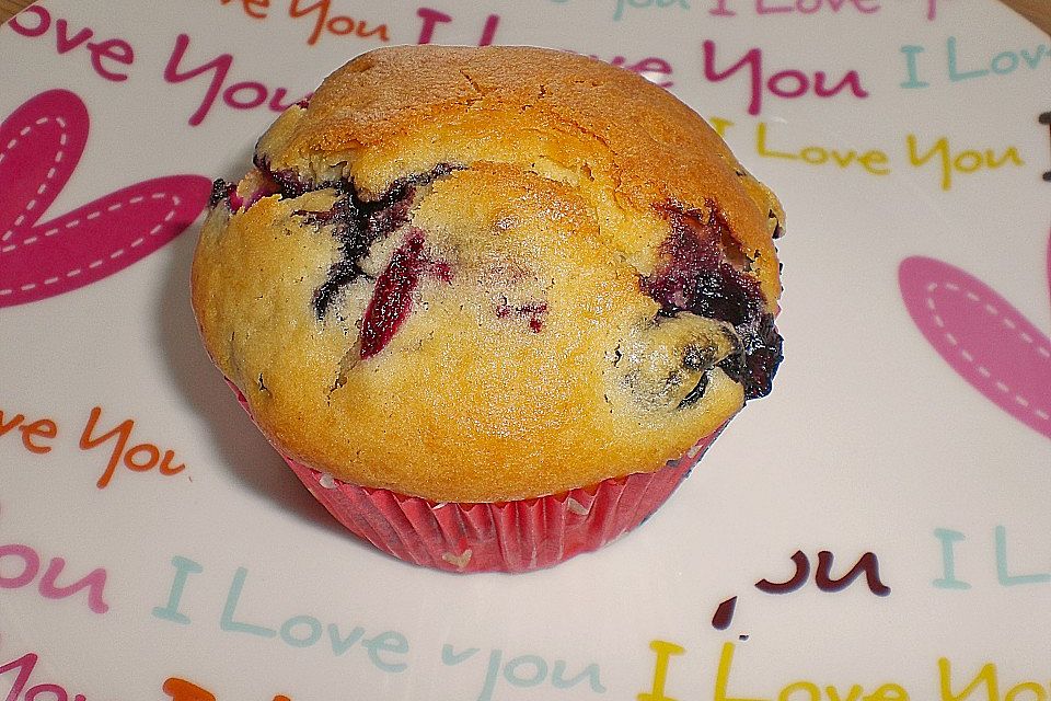 Mile high Blueberry Muffins