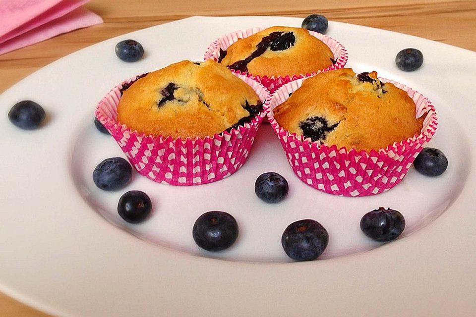 Mile high Blueberry Muffins