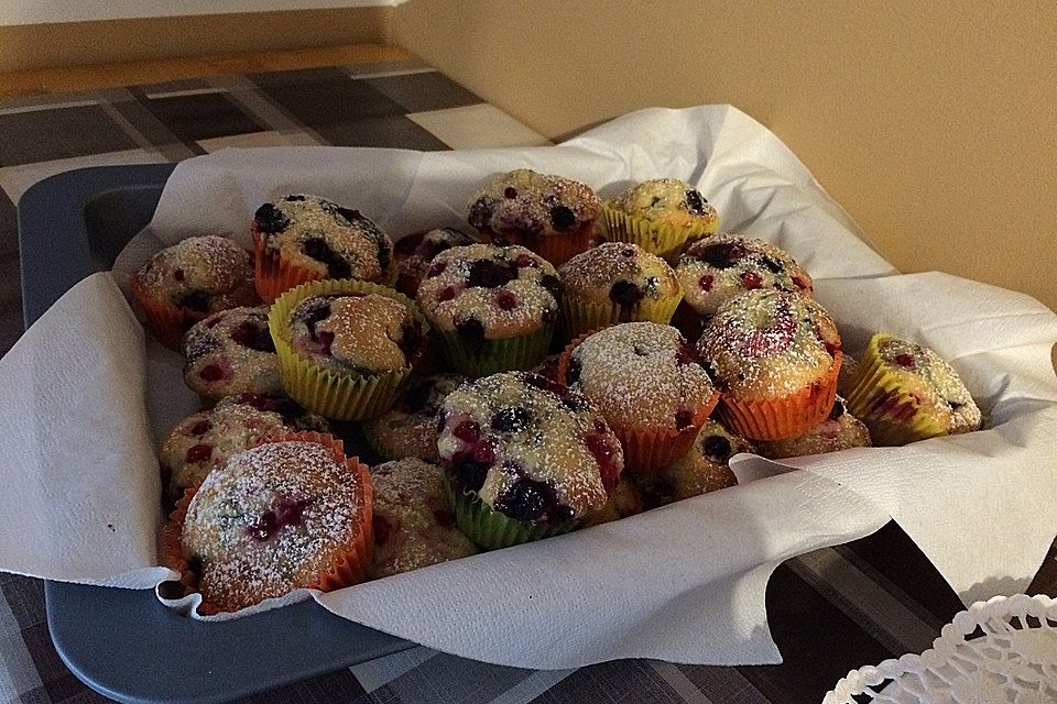 Mile high Blueberry Muffins