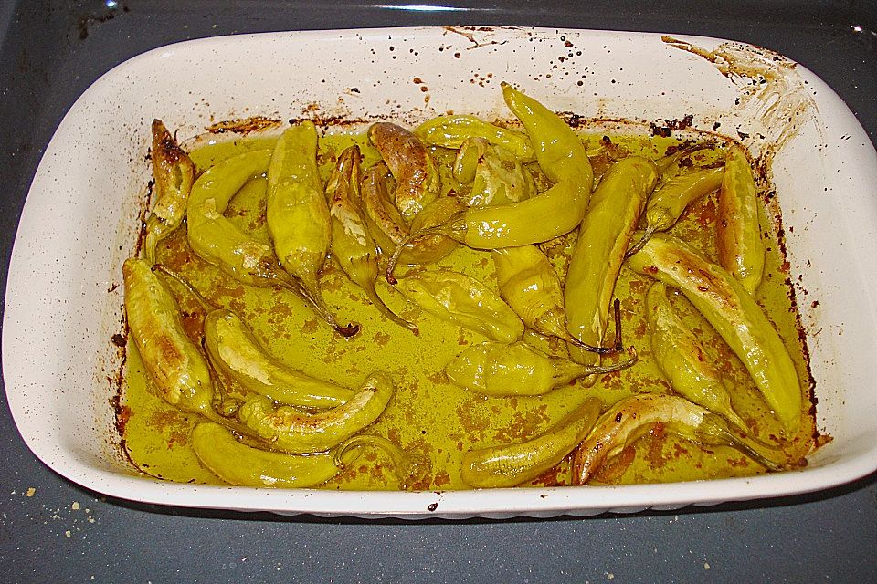 Gegrillte Peperoni