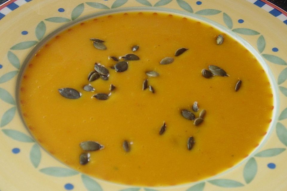 Kürbis - Orangencremesuppe