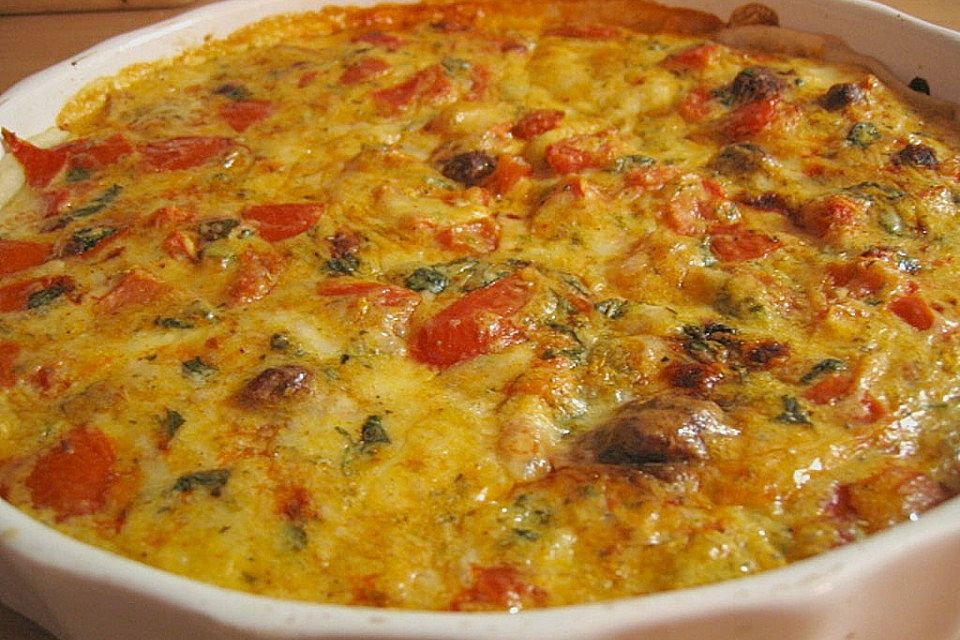 Tomaten - Quiche mit Mozzarella