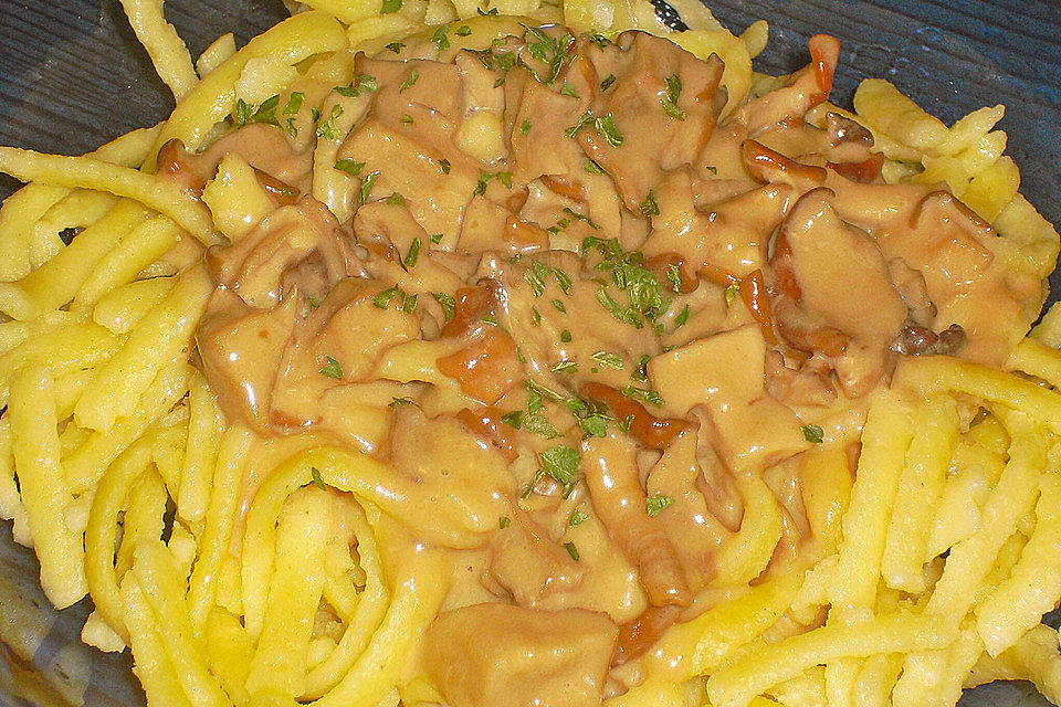 Pasta mit Steinpilzen