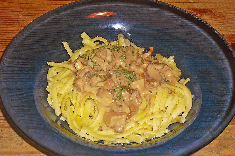 Pasta mit Steinpilzen