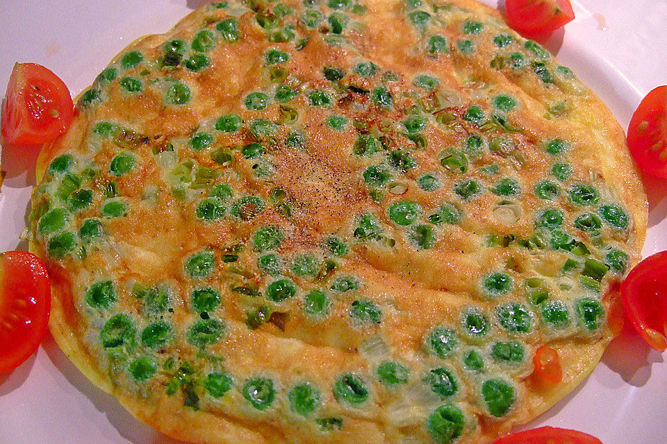 Frittata mit Erbsen