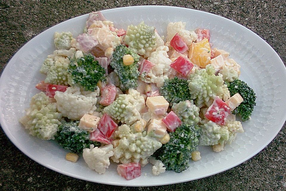 Blumenkohl - Brokkoli - Romanesco Salat