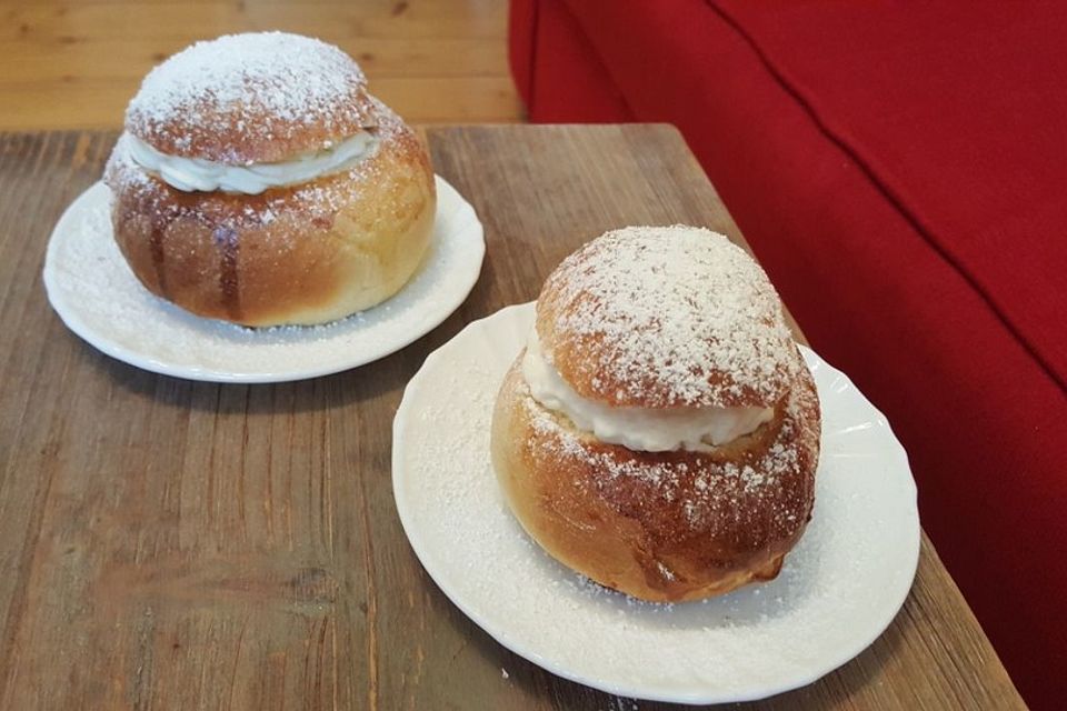 Schwedische Mandel - Sahne - Brötchen