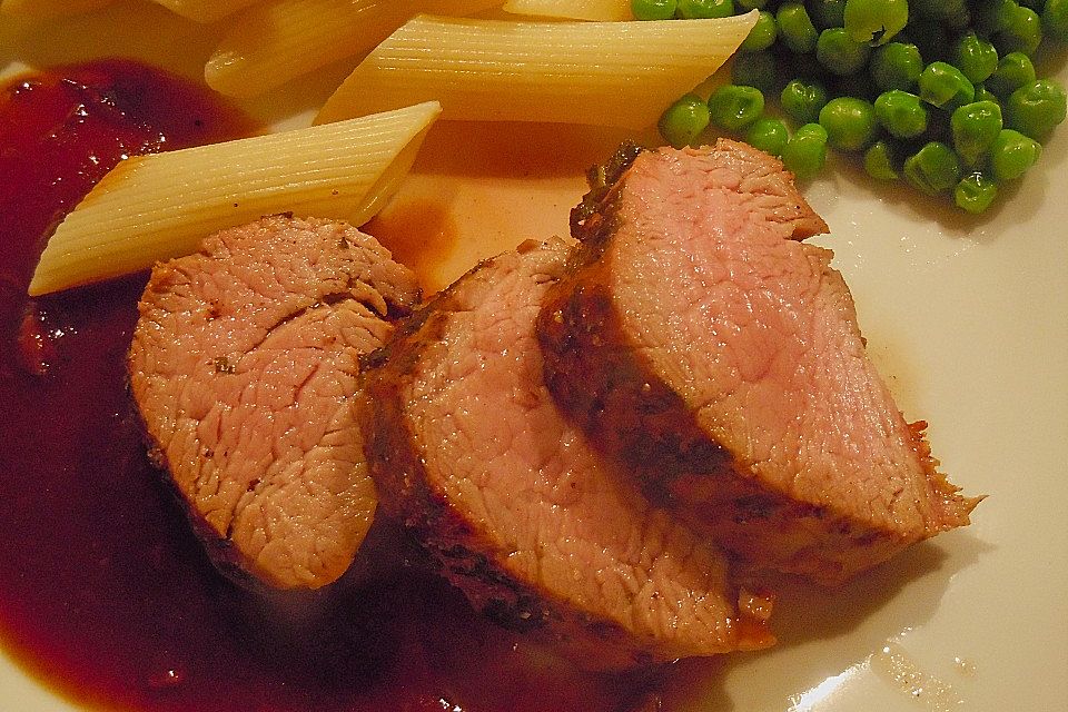 Kalbsfilet in Haselnussbutter