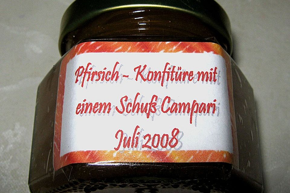 Campari - Pfirsich - Konfitüre