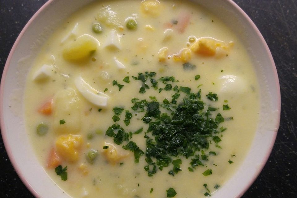 Kartoffel-Eier-Suppe