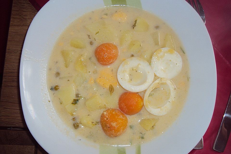 Kartoffel-Eier-Suppe