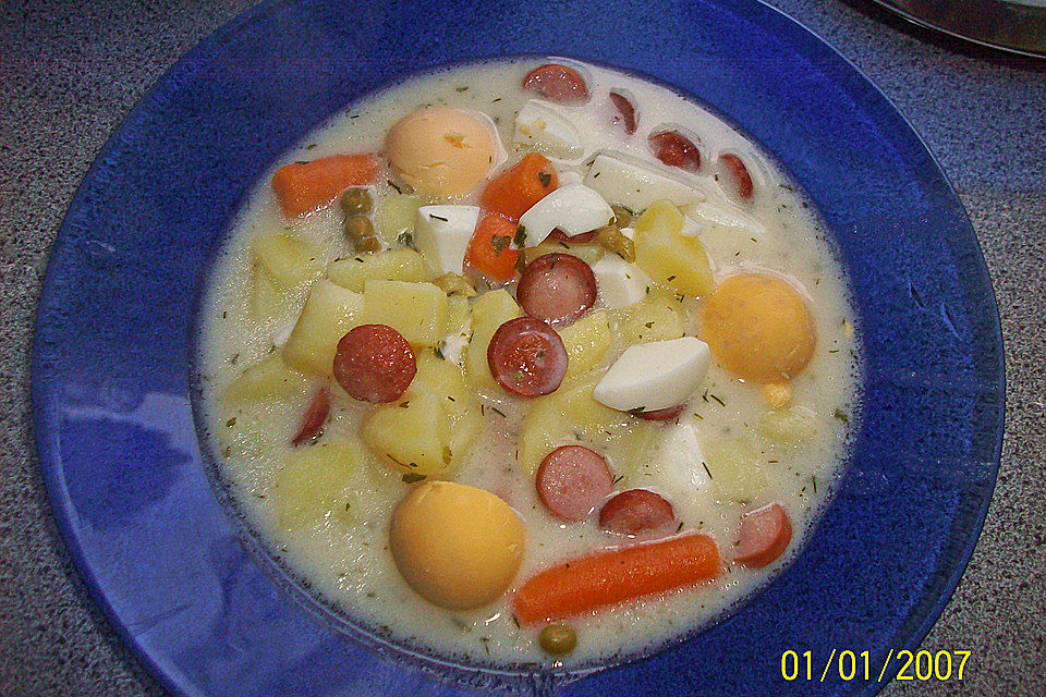 Kartoffel-Eier-Suppe