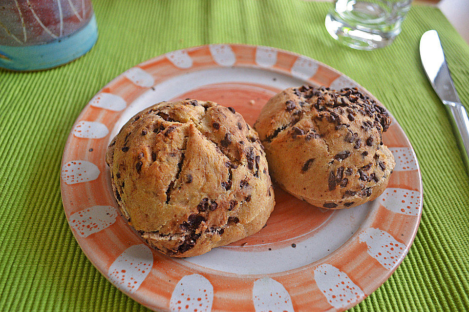 Frühstücks-Schokobrötchen