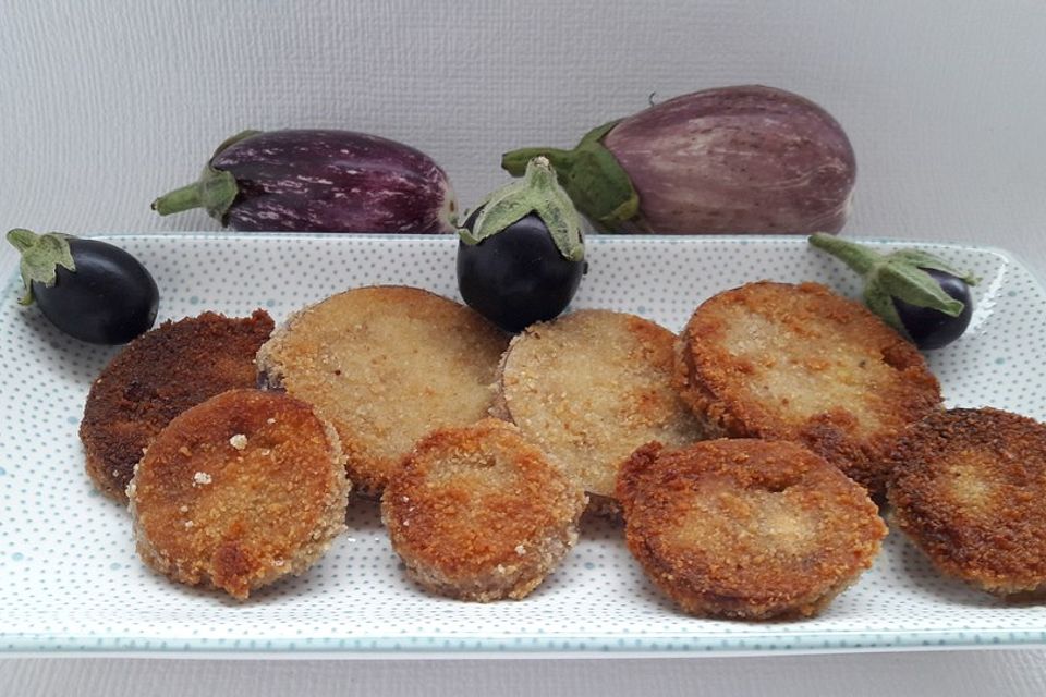 Gebratene Auberginen - Schnitzel