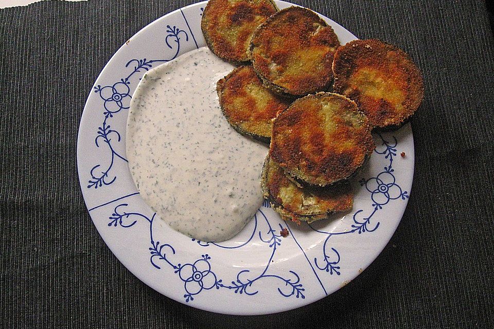 Gebratene Auberginen - Schnitzel