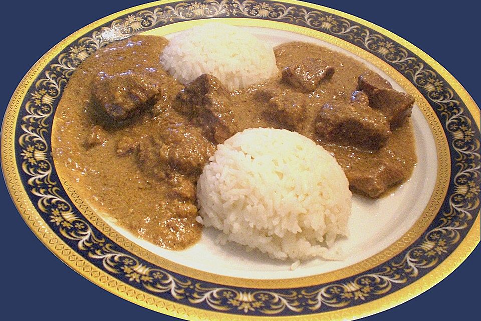 Lamm Korma mit Chapatis